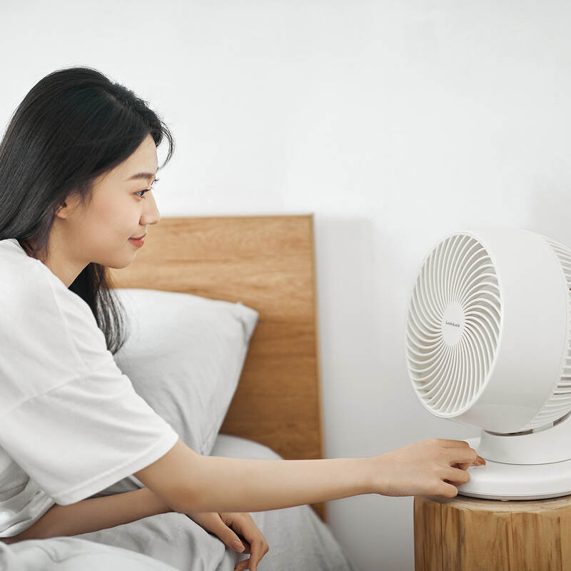 Quạt Tuần Hoàn Không Khí LocknLock Desktop Circulation Fan - 220V, 50Hz, 28W - Màu Ngà - ENF156IVY, , large image number null